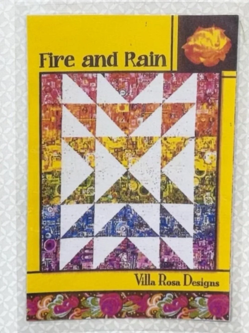 Fire and Rain fabric, pattern, quilt kit bundle 56x62